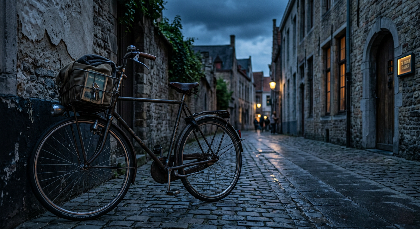 Een klassieke fiets in een zwoele zomeravond