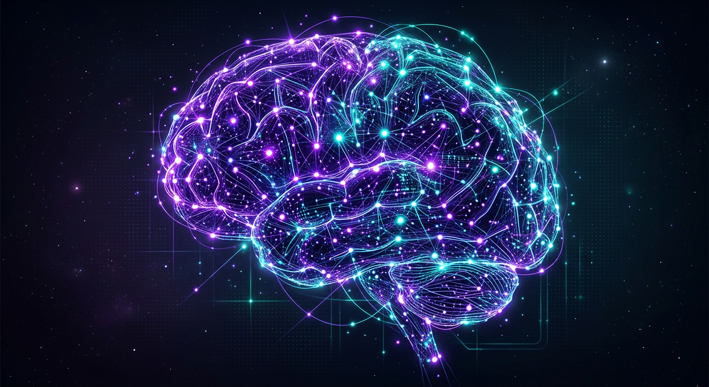 AI Nieuws Top 10 abstract brein netwerk