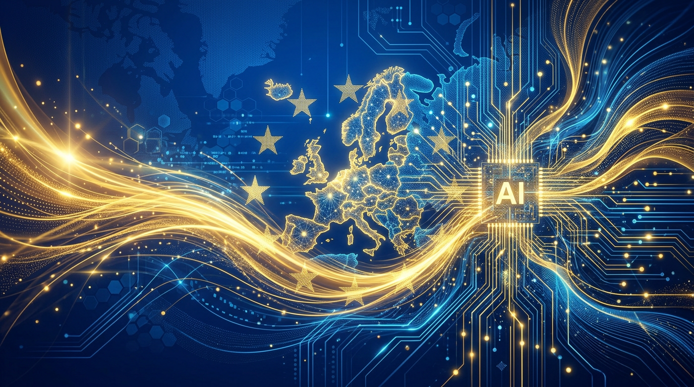 EU AI en soevereiniteit illustratie
